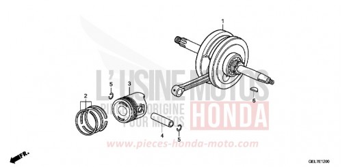 VILEBREQUIN/PISTON CRF50FC de 2012